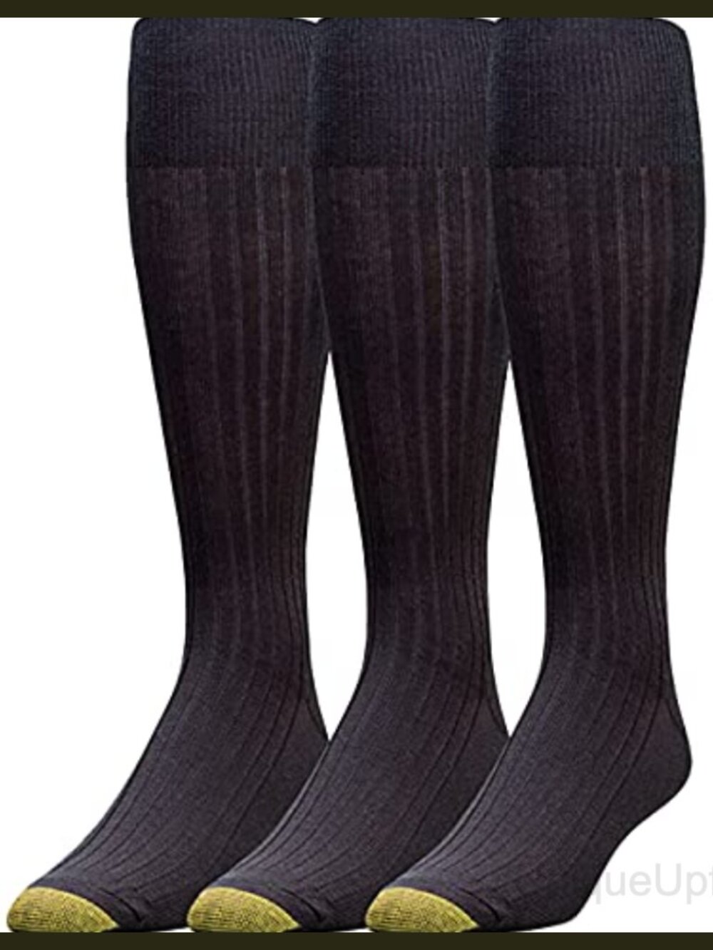 Men's Over-the-Calf Cotton Dress Socks 3-Pack